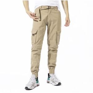 Cargo Pants with Pocket Tapered Stretch Twill Cotton Slim Fit Work Camo Jogger